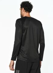 Adidas Erkek Antrenman T-shirt - D2M Longsleeve - BK0975