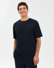 Skechers Erkek Siyah Fit Tişört M Relaxed Fit-Shirt S2610136-3817