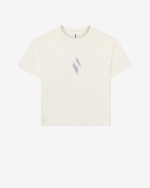 Skechers W Graphic Tee Loose Fit  Kadın Tişört Beyaz S2510311-102
