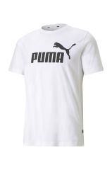 Puma Ess Logo Tee Erkek T-shirt Whıte 58666602