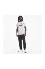 Puma Ess Logo Tee Erkek T-shirt Whıte 58666602