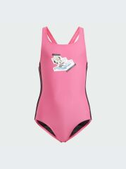 adidas  Dy Mİn 3S Suit Kız Çocuk Mayo Pembe IT8613