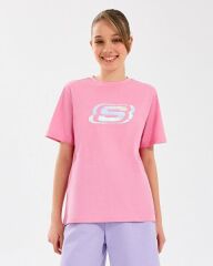 Skechers G Essential Kız Çocuk Tişört Pembe SK232139-610