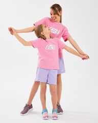 Skechers G Essential Kız Çocuk Tişört Pembe SK232139-610